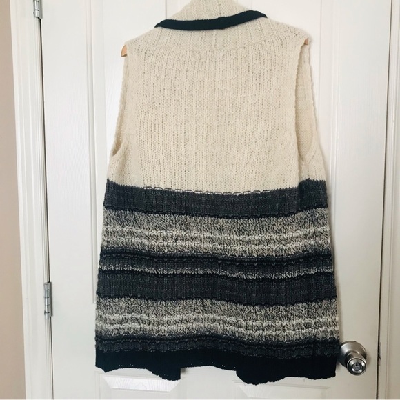 Wool Blend Made in Italy Open Vest Knit Sweater Size Large - Picture 2 of 11